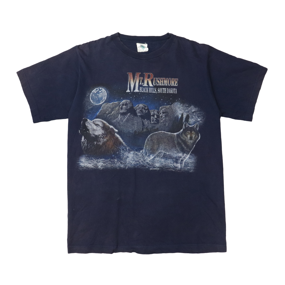 Vintage 1994 Mt Rushmore Navy T-Shirt Size L